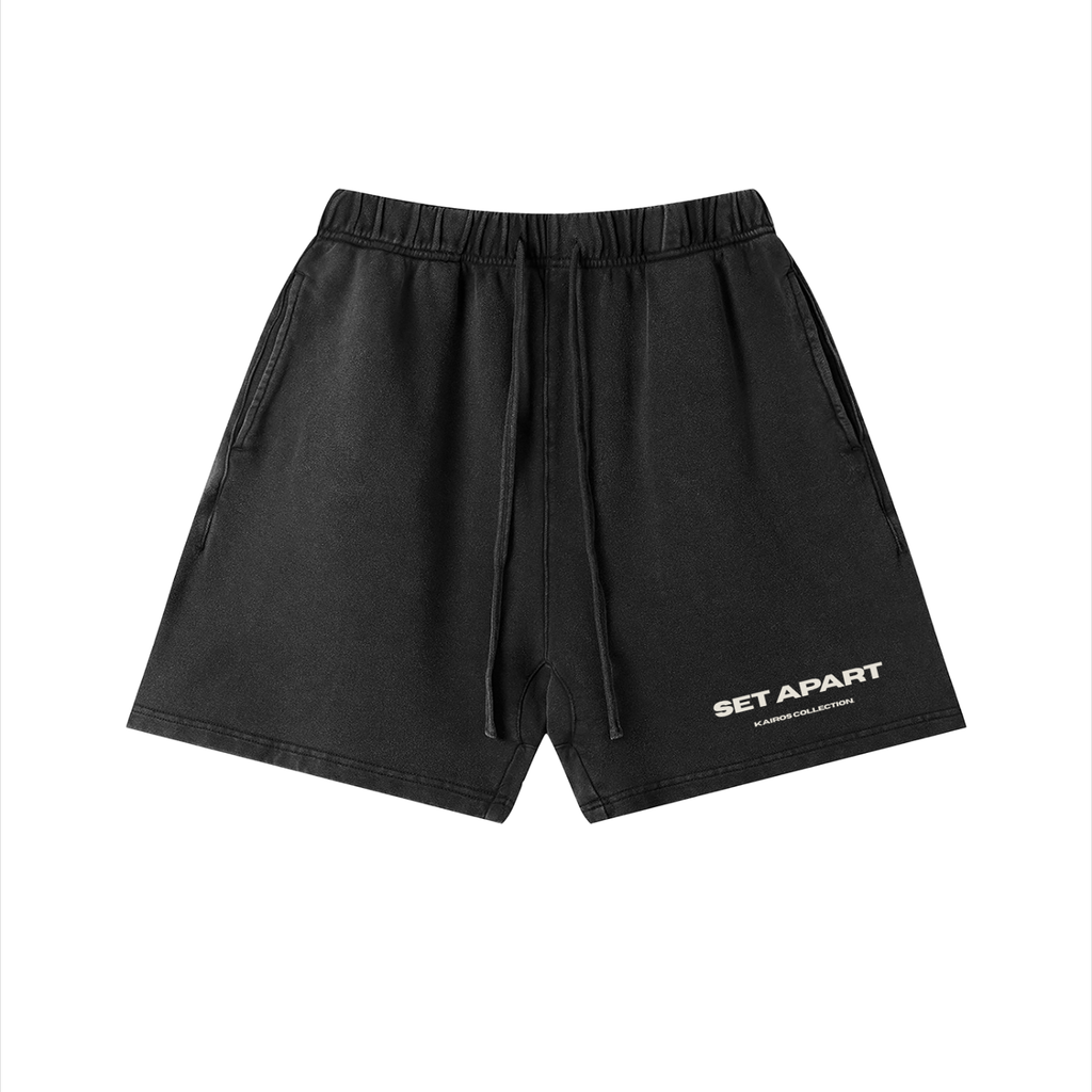 Unisex Vintage Wash Cotton Shorts